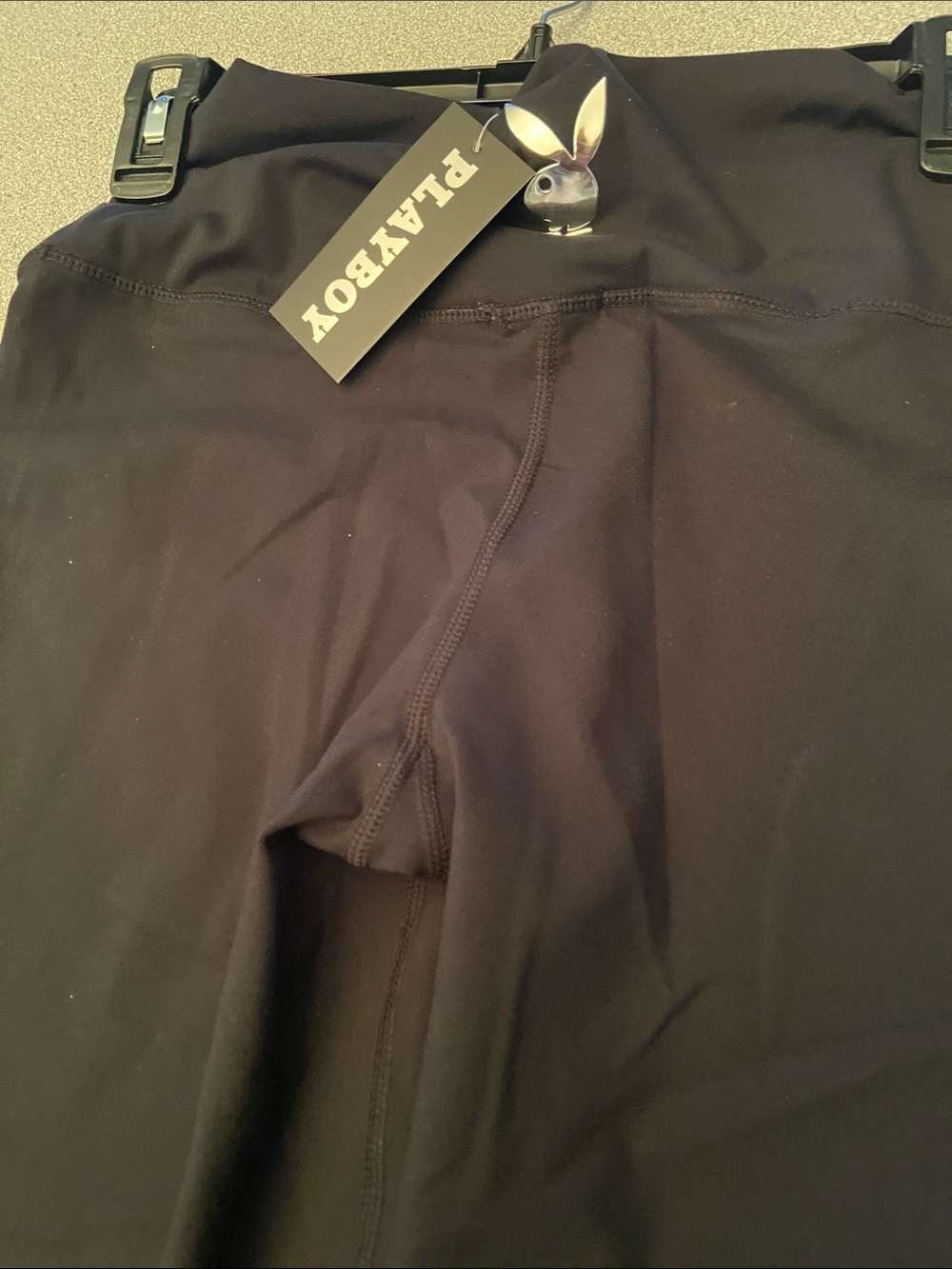 PLAYBOY women Black Stretch Flare Sweatpants